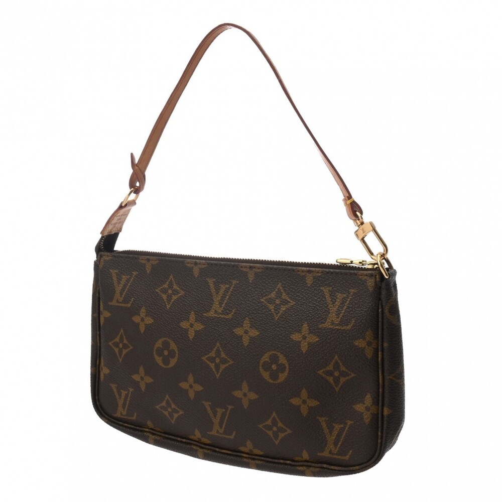 Louis Vuitton Monogram Accessory Accessoires Canvas Pouch Brown
